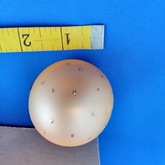 Vintage set of 6 glass Christmas ornaments Poland hand painted - Picture 4 of 7